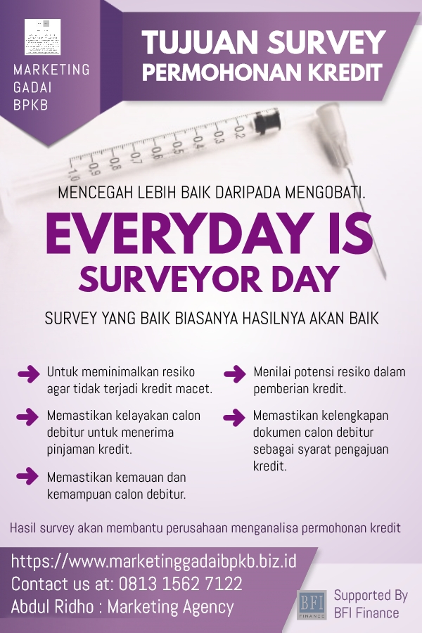 EVERYDAY IS MARKETING DAY AND EVERYDAY IS SURVEYOR DAY