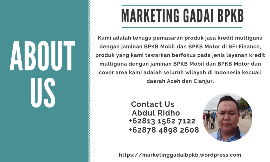 About Us - Marketing Gadai BPKB